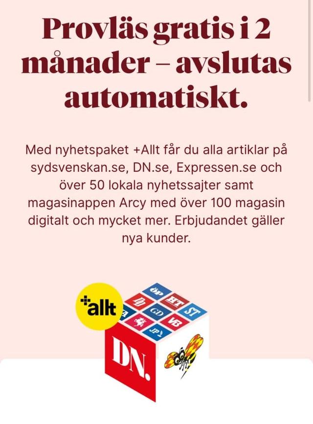 Bonnier +Allt gratis i 2 månader