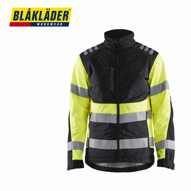 Fodrad Softshelljacka Blåkläder 4497 Svart