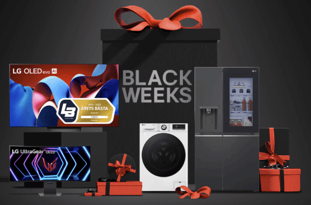 Black Weeks med LG – upp till 50 % Rabatt