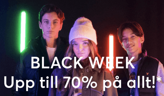 Black Week - upp till 70 % på allt!