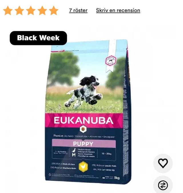Black Week: 25% Rabatt på Eukanuba Hundfoder