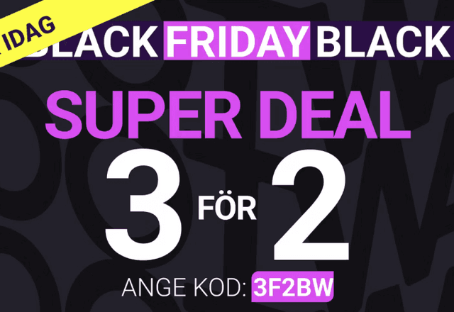 Black Friday - 3 för 2