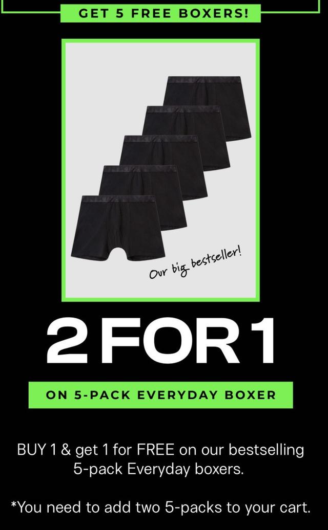 Frank Dandy - 5 pack boxers - få 5 st gratis.