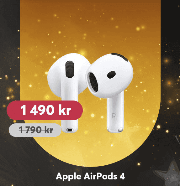 Apple AirPods 4 - trådlösa in-ear hörlurar