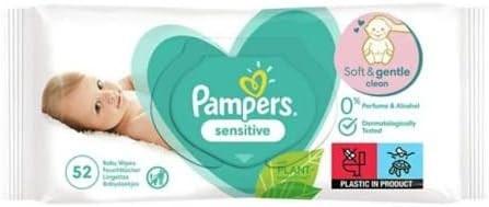 Pampers Sensitive doftfria våtservetter, 260 st