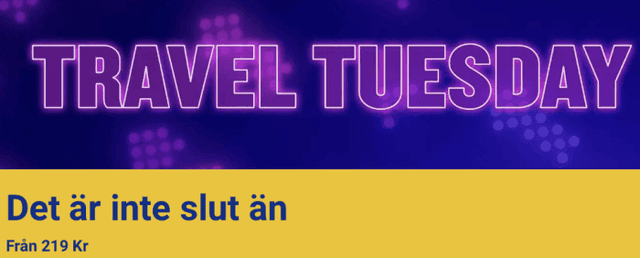 Travel Tuesday - billiga flygresor bara idag