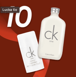 Lucka 10: 50 % på Calvin Klein parfym och deo hos KICKS