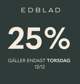 Lucka 12: 25 % rabatt på smycken från Edblad hos MQ Market