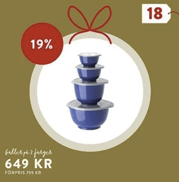 Lucka 18: 19 % på Rosti skålset hos Bagaren och Kocken