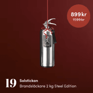 Lucka 19: 44 % på Solstickan brandsläckare 2 kg hos Cervera