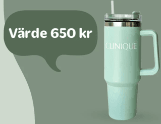 Köp 2 Clinique och få en Clinique Straw Tumbler på köpet
