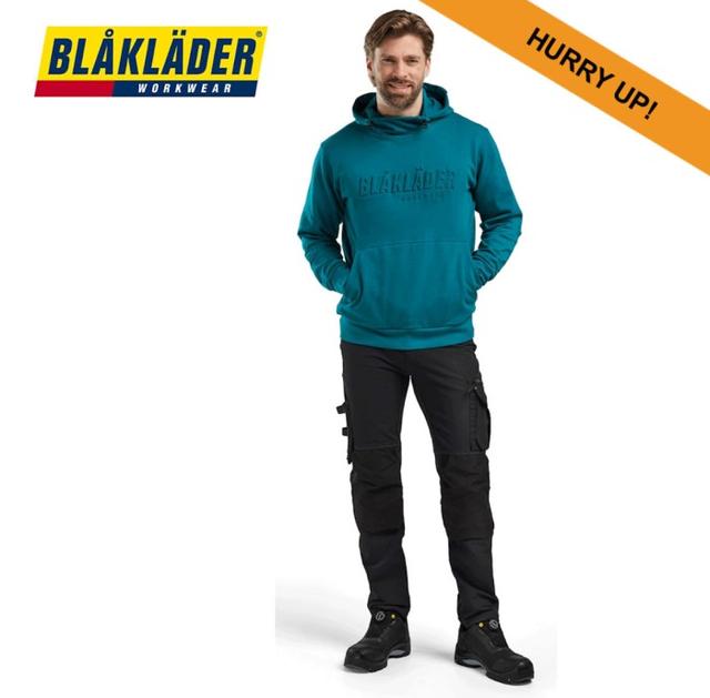 Hoodie 3D Blåkläder 3530 Turkos