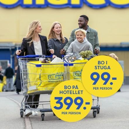 Bo rekordbilligt i Ullared och få gratis biltvätt!