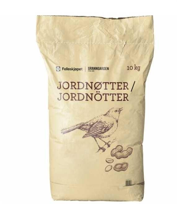 Skalade Jordnötter för Fåglar 10kg