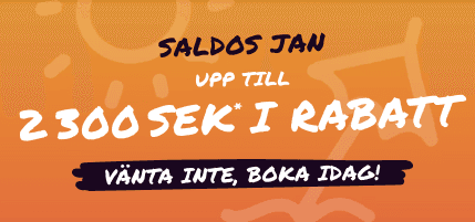 Stor rea hos Lastminute.com – upp till 2 300 kr rabatt