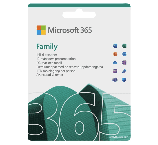 Microsoft 365 Family Win/Mac prenumeration