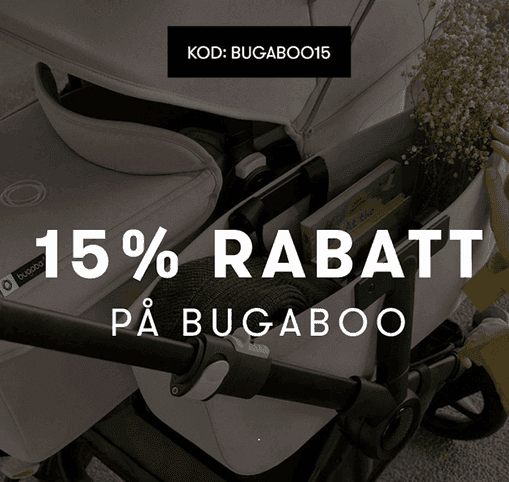 Få 15 % rabatt på Bugaboo hos Babyshop med den här koden