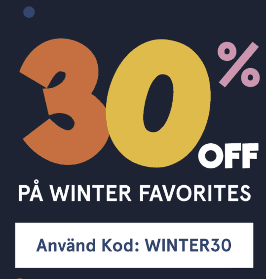 Få 30 % rabatt på vinterfavoriter hos Lekmer med kod