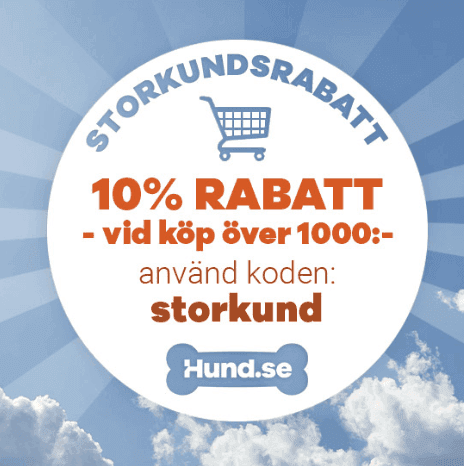 10 % storkundsrabatt hos Hund.se