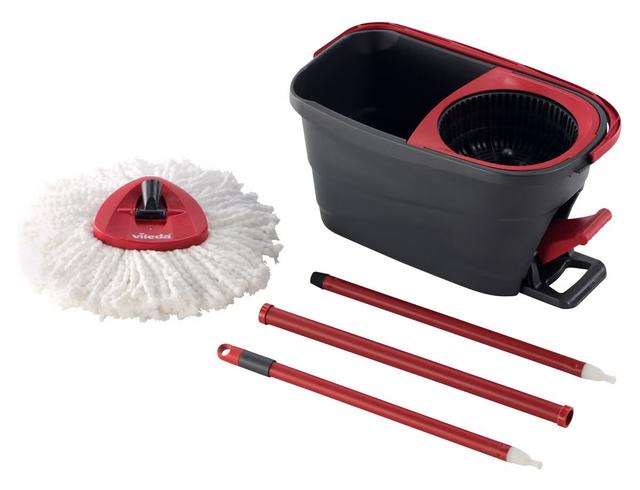 Vileda Turbo Smart golvmopp, set med hink och urvridare