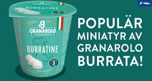 Köp en Granarolo Burratine – få en Granarolo Stracchino på köpet!
