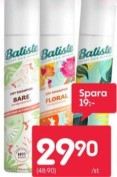Batiste Torrschampo 200 ml hos Rusta