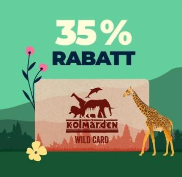 Kolmården - få 35% rabatt på Wild Card 2025