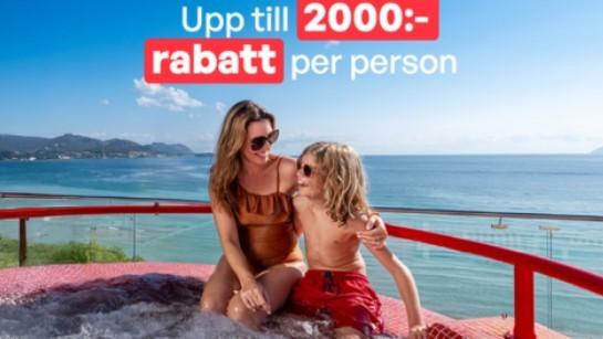 Sunweb - boka nästa resa med upp till 2000 kr rabatt/person