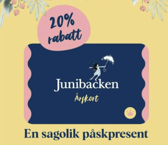 Påskpresent: 20 % rabatt på årskortet till Junibacken