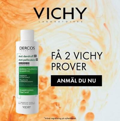 Få 2 produktprover gratis från Vichy