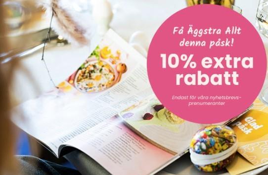 10% extra rabatt hos Tidningskungen