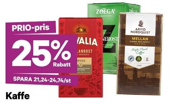 City Gross - 25% rabatt på kaffe