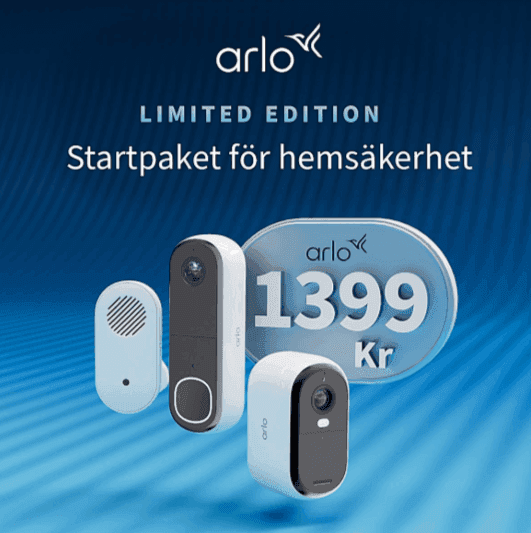 Arlo Hemsäkerhet Exklusivt Startpaket för 1399 kr