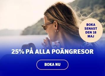 SAS EuroBonus - 25% rabatt på poängresor