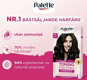 50% cashback vid köp av valfri Palette Toning