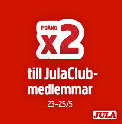 Jula - x2 poäng & 40% på Fiskars