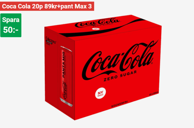 ÖoB - Coca Cola Zero 20-p