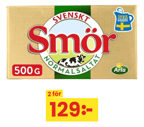 City Gross - Smör från Arla, 500g 2 för 129 kr