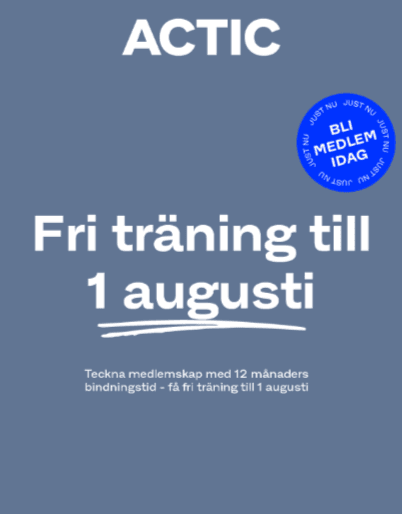 Actic - Träna fritt i sommar