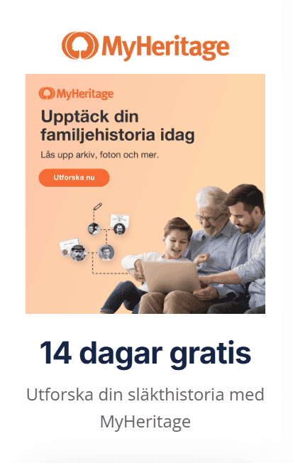 MyHeritage - Upptäck mer om din familjs förflutna
