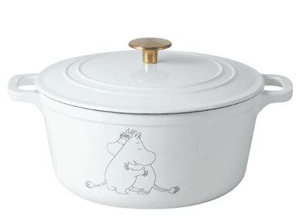 Mumin Gjutjärnsgryta 4,4 L vit - Cervera