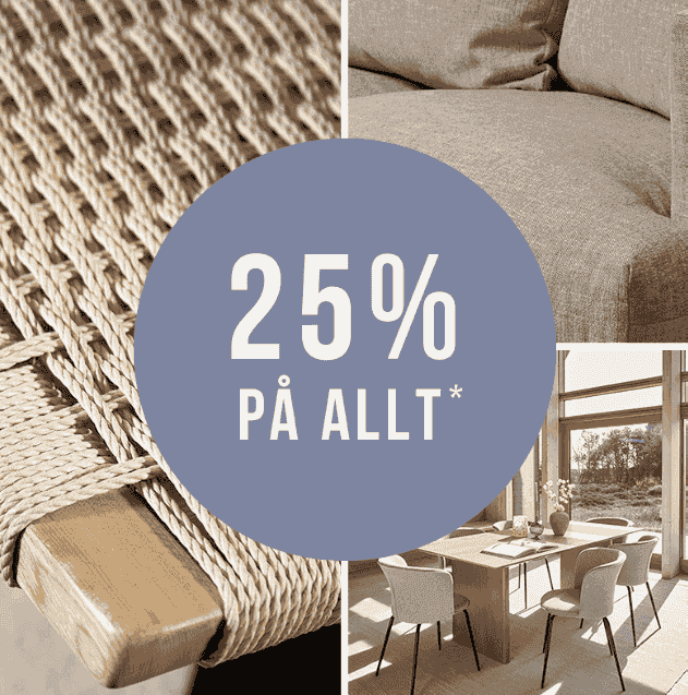 25% rabatt på ALLA möbler - ILVA